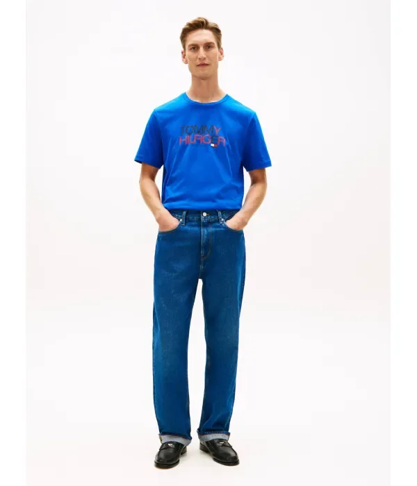 Футболка regular fit Tommy Hilfiger, васильковый — фото 2