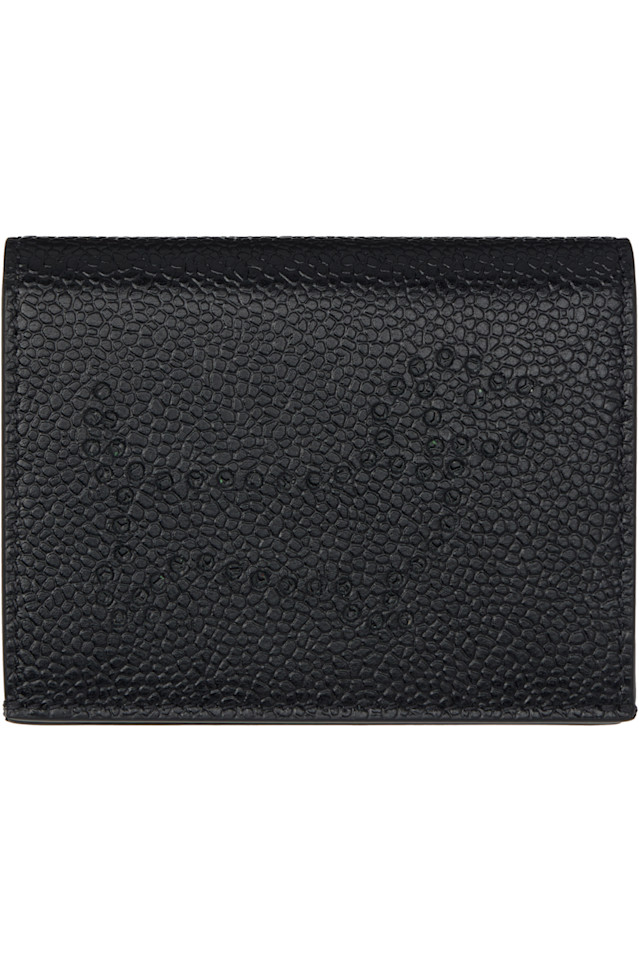 

Двойной держатель для карт Pebble grain hector Thom Browne, черный