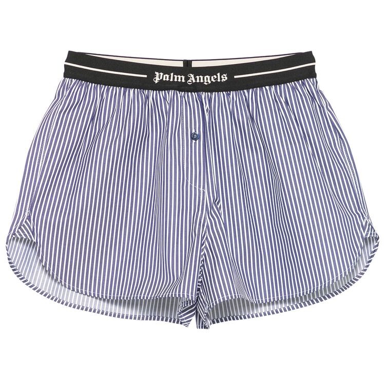 

Шорты Palm Angels Classic Logo Striped Shorts Navy Blue, синий