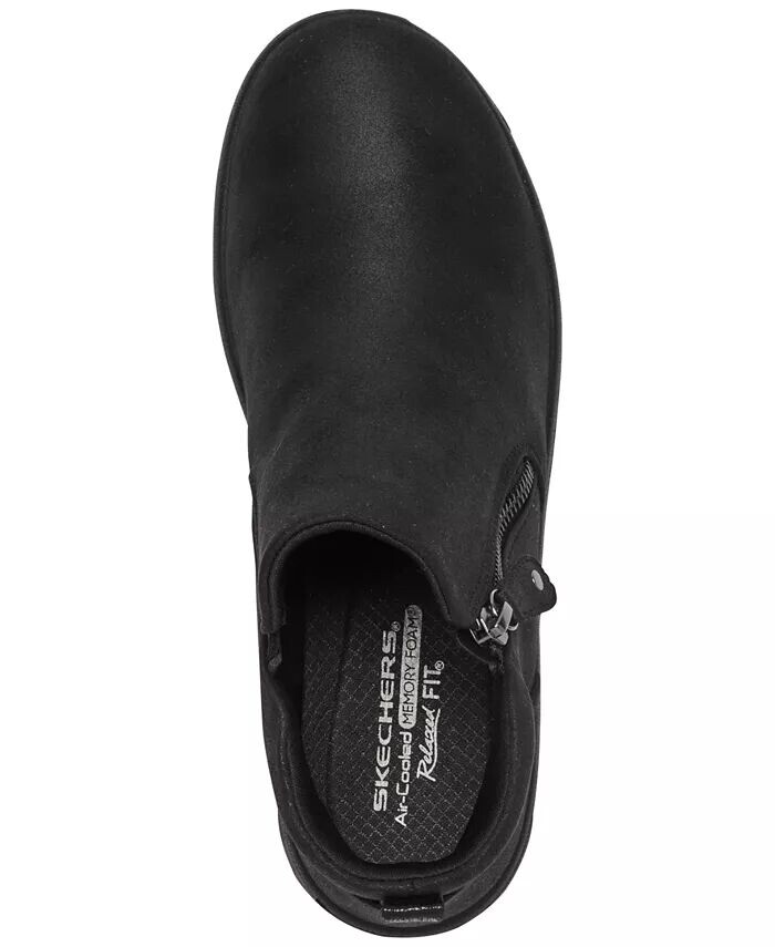 Женские ботинки на молнии Lovely Vibe от Finish Line Skechers, черный — фото 4