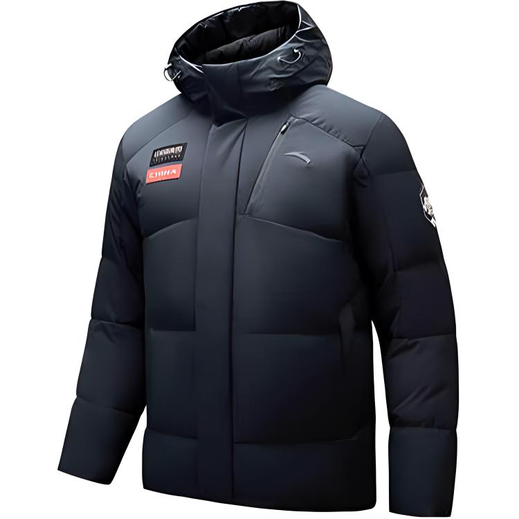 

Анта пуховая куртка мужская базовая черная Basic Black, Черный, Анта пуховая куртка мужская базовая черная Basic Black