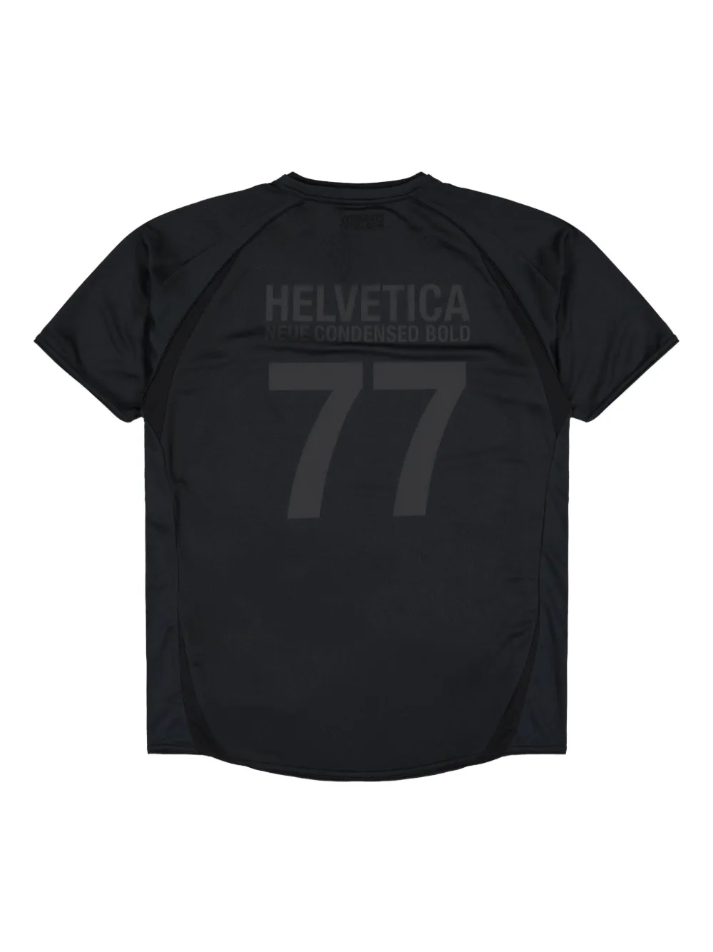 Футболка Trademark Football V-neck panelled jersey VETEMENTS, черный — фото 2