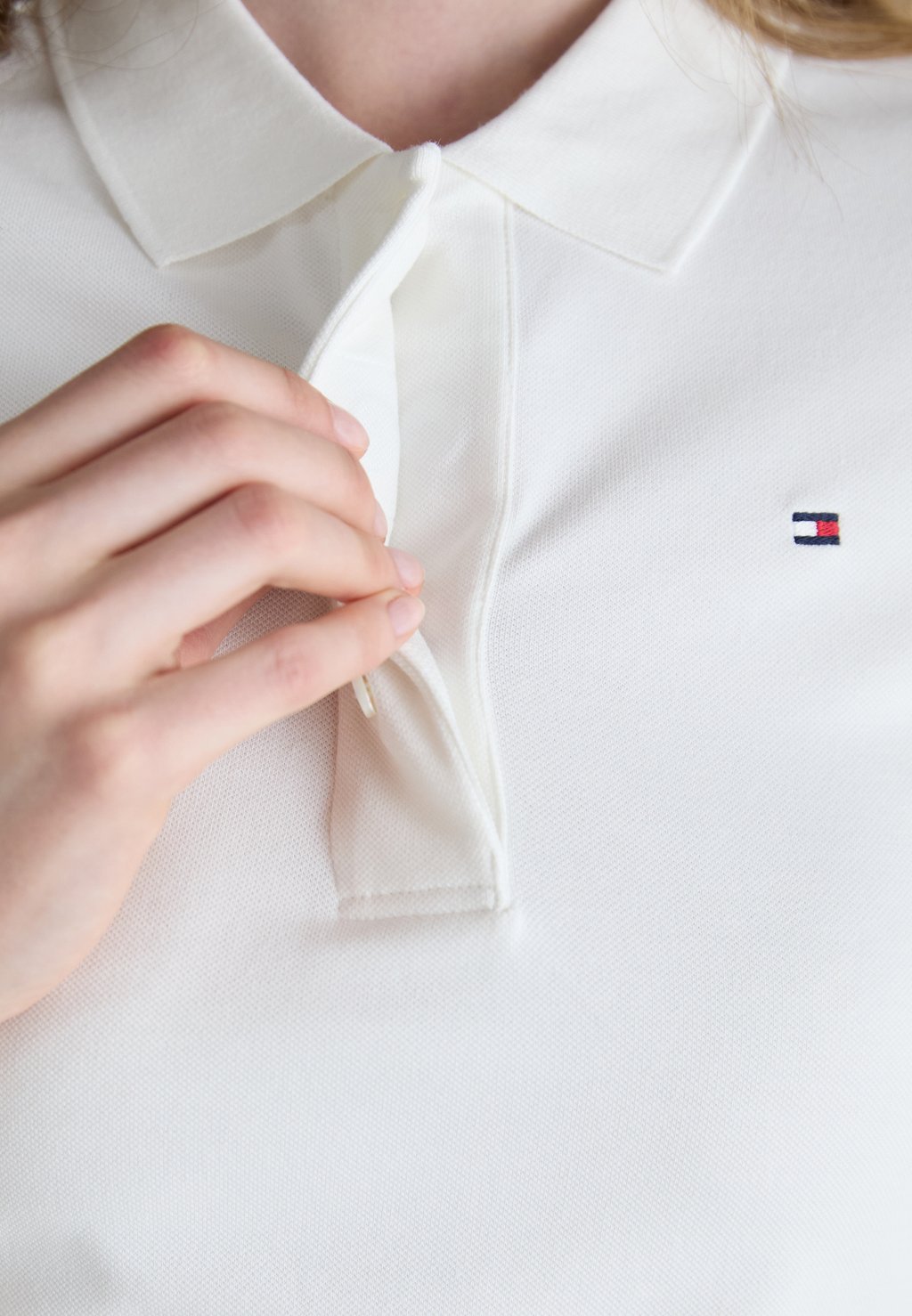 

Платье из джерси SLIM DRESS Tommy Hilfiger, кремовый