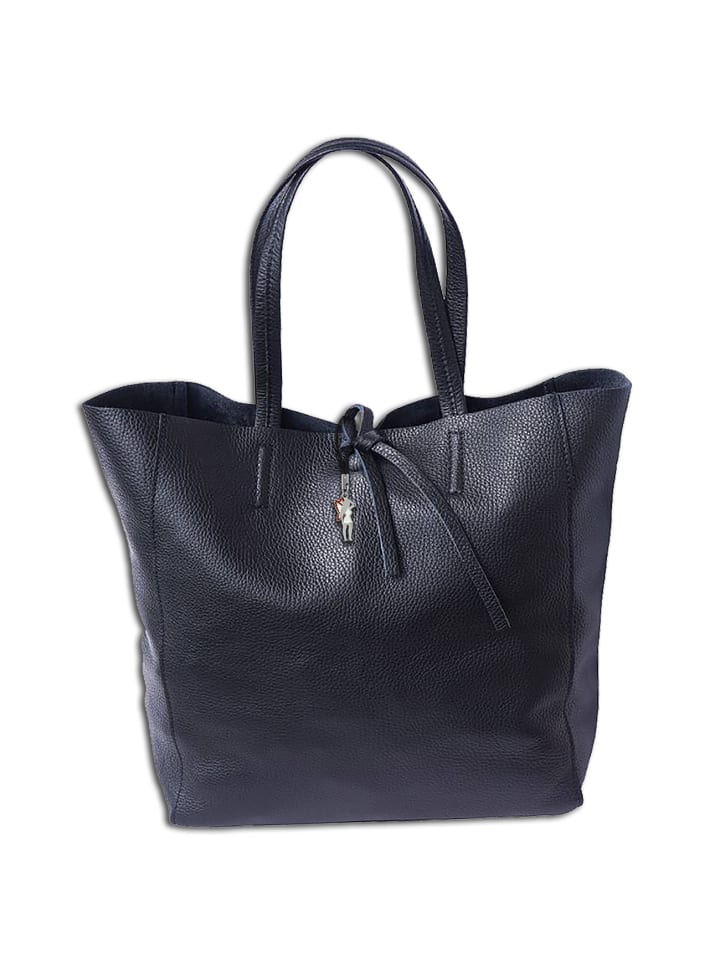 

Наплечная сумка Florence Shopper, Schultertasche Leder schwarz ca. 30cm breit
