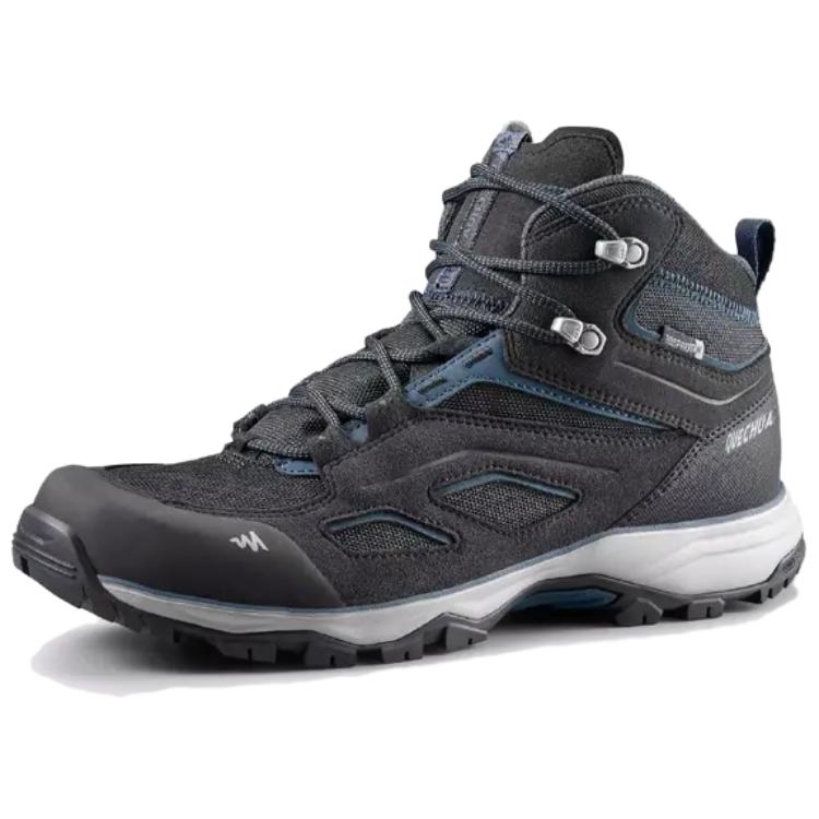 

DECATHLON Износостойкие, дышащие, водонепроницаемые походные ботинки средней высоты, мужские, черные