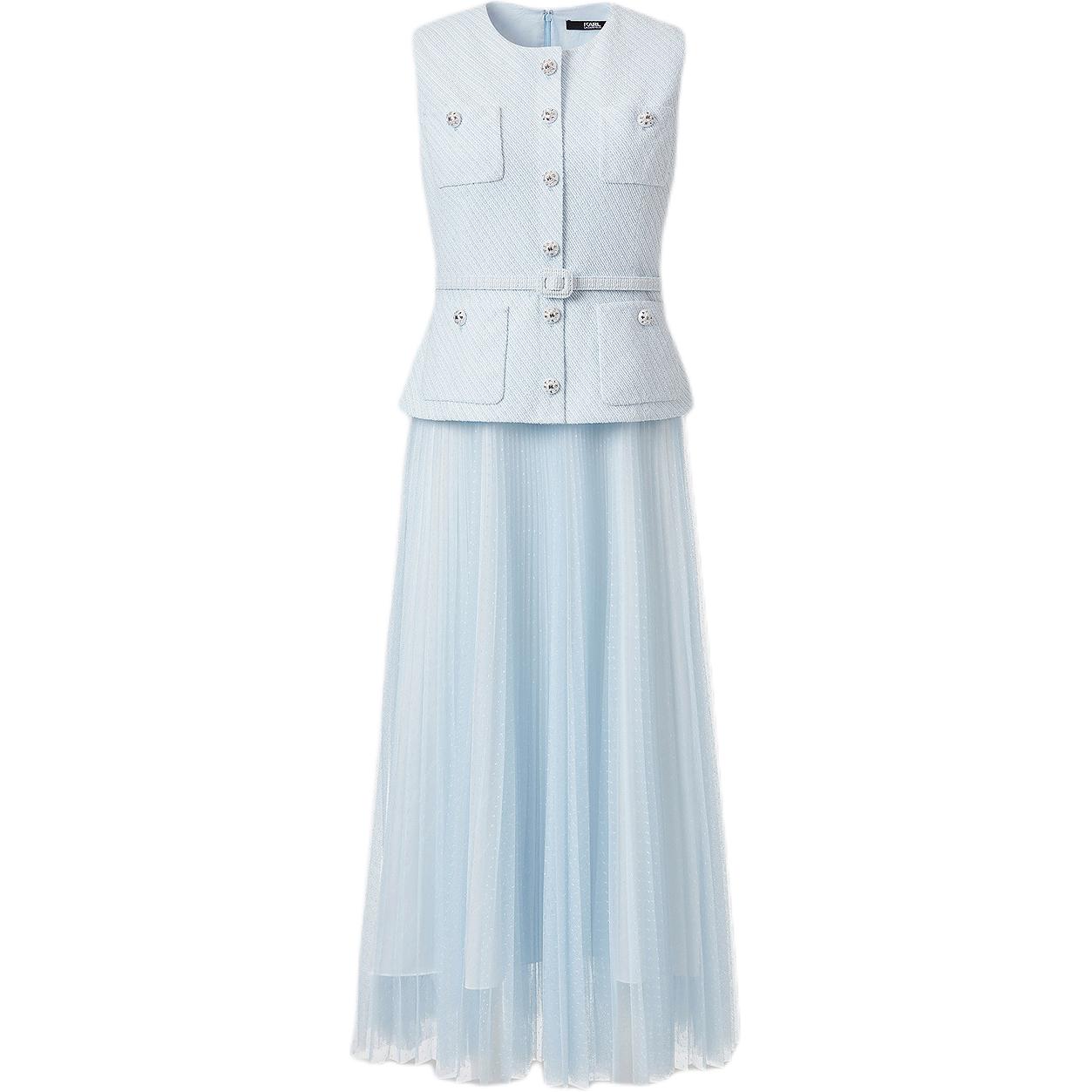 

Karl Lagerfeld SS25 платье без рукавов женское KARL LAGERFELD / Karl Lagerfeld Jeans, светло-голубой