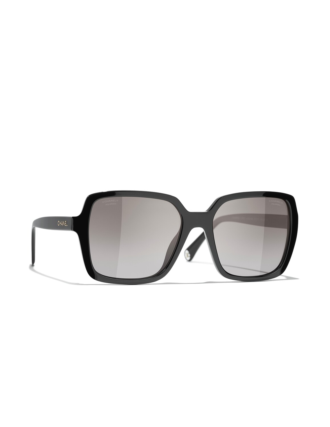 

Квадратные солнцезащитные очки CHANEL, цвет Black/Grey