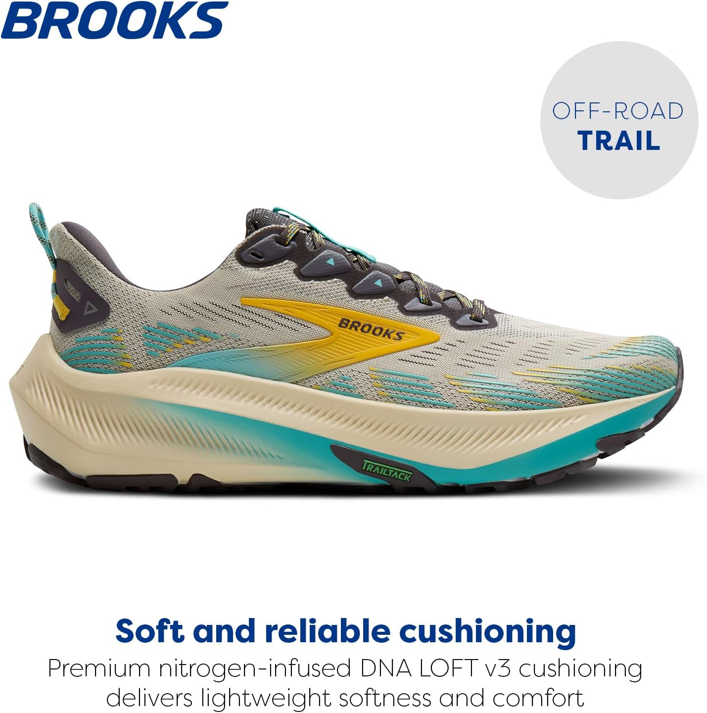 Мужские кроссовки Brooks Ghost Trail, универсальная обувь для бега по пересеченной местности, синий — фото 2