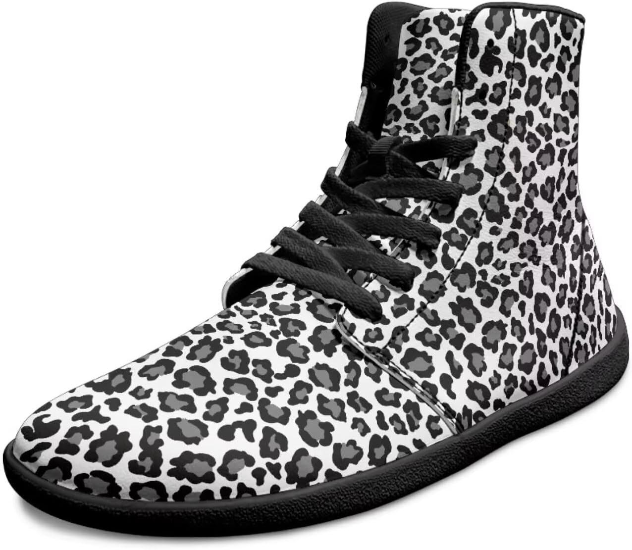 

Высокие кроссовки для мужчин с широким носком, для босой ноги, противоскользящие, для занятий на улице, ходьбы и тренировок, ботинки до щиколотки Xixirimido, черный