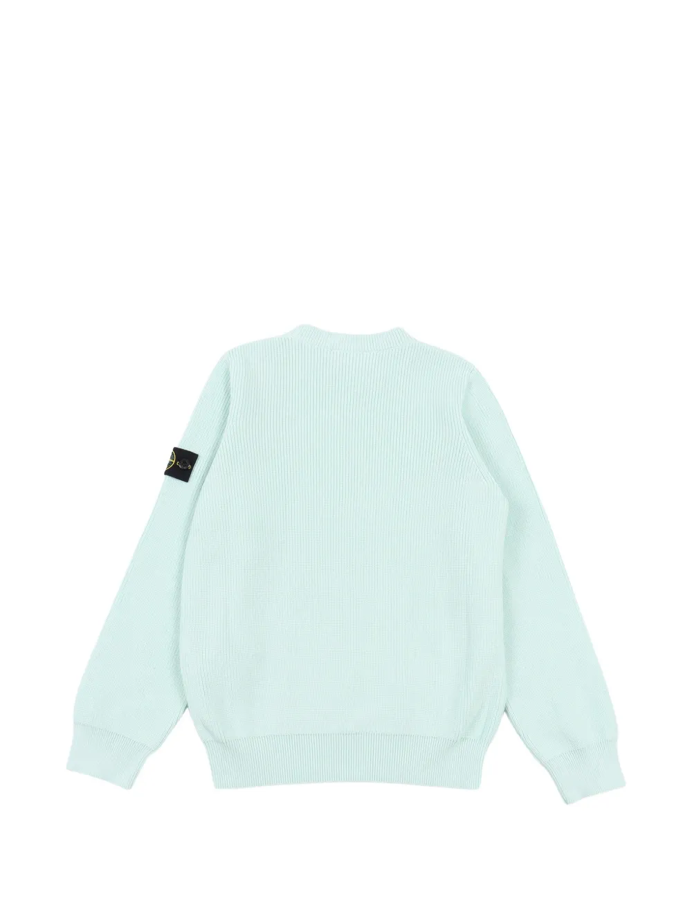 Рифленый свитер с нашивкой-логотипом Stone Island Junior, синий — фото 2