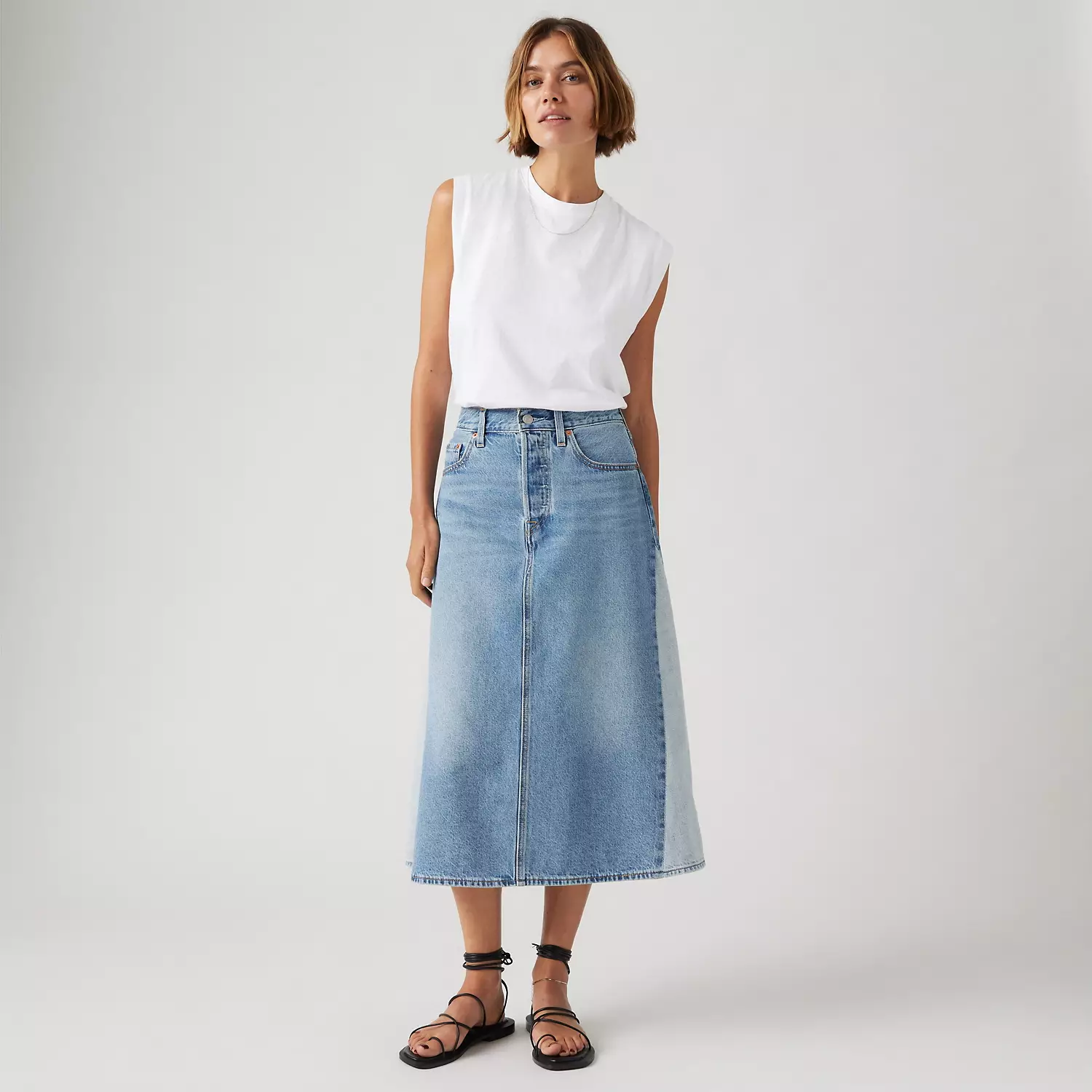 

Юбка А-силуэта с высокой посадкой Levi's, цвет Mixed Money Bags - Medium Wash