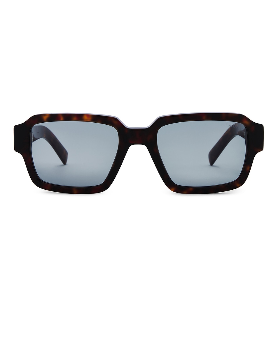 

Солнцезащитные очки в квадратной оправе Prada, цвет Root Tortoise