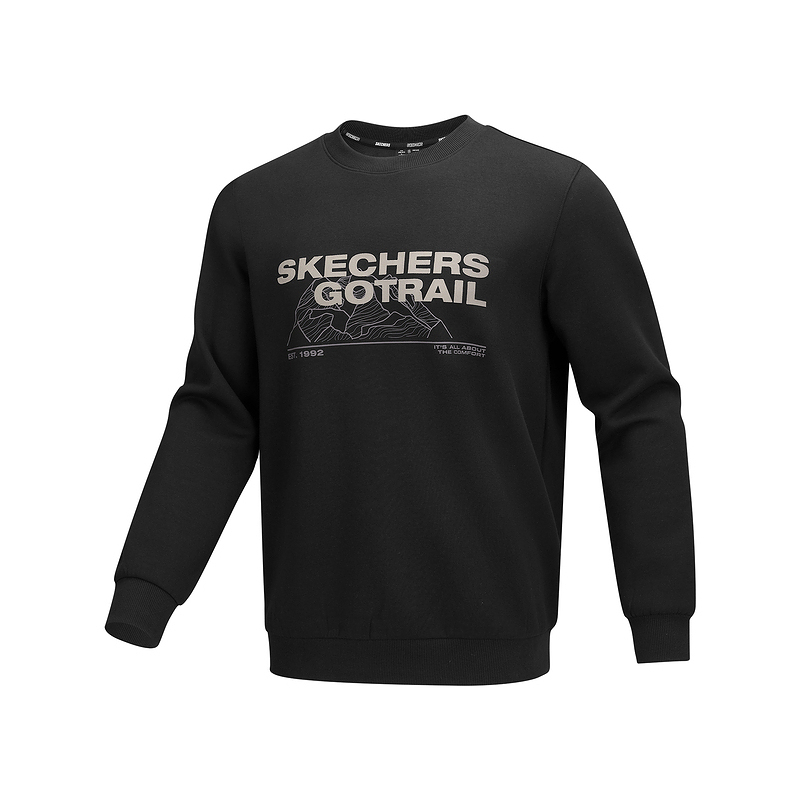 

Горная и дикая серия толстовка мужская Skechers, черный