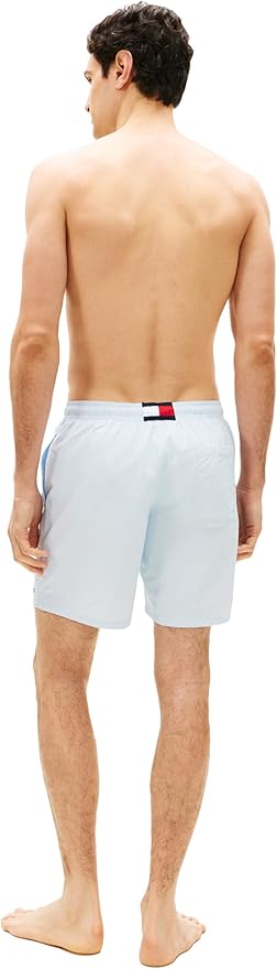 Плавательные шорты Tommy Hilfiger 7" with Drawstring Quick Dry, светло-голубой — фото 4