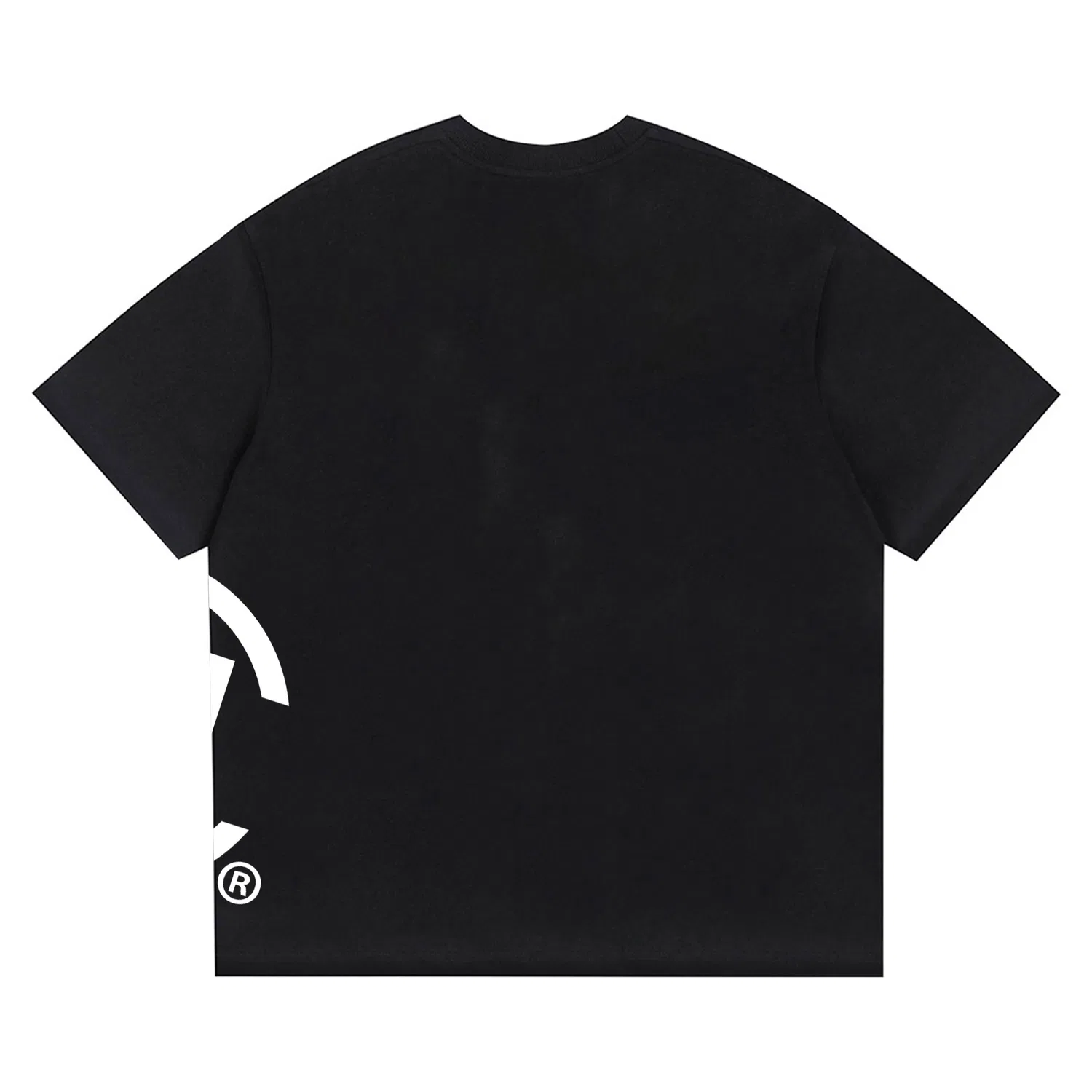 Детская футболка с круглым вырезом и прямым кроем CLOT, White Heather Gray (Black Logo) — фото 4