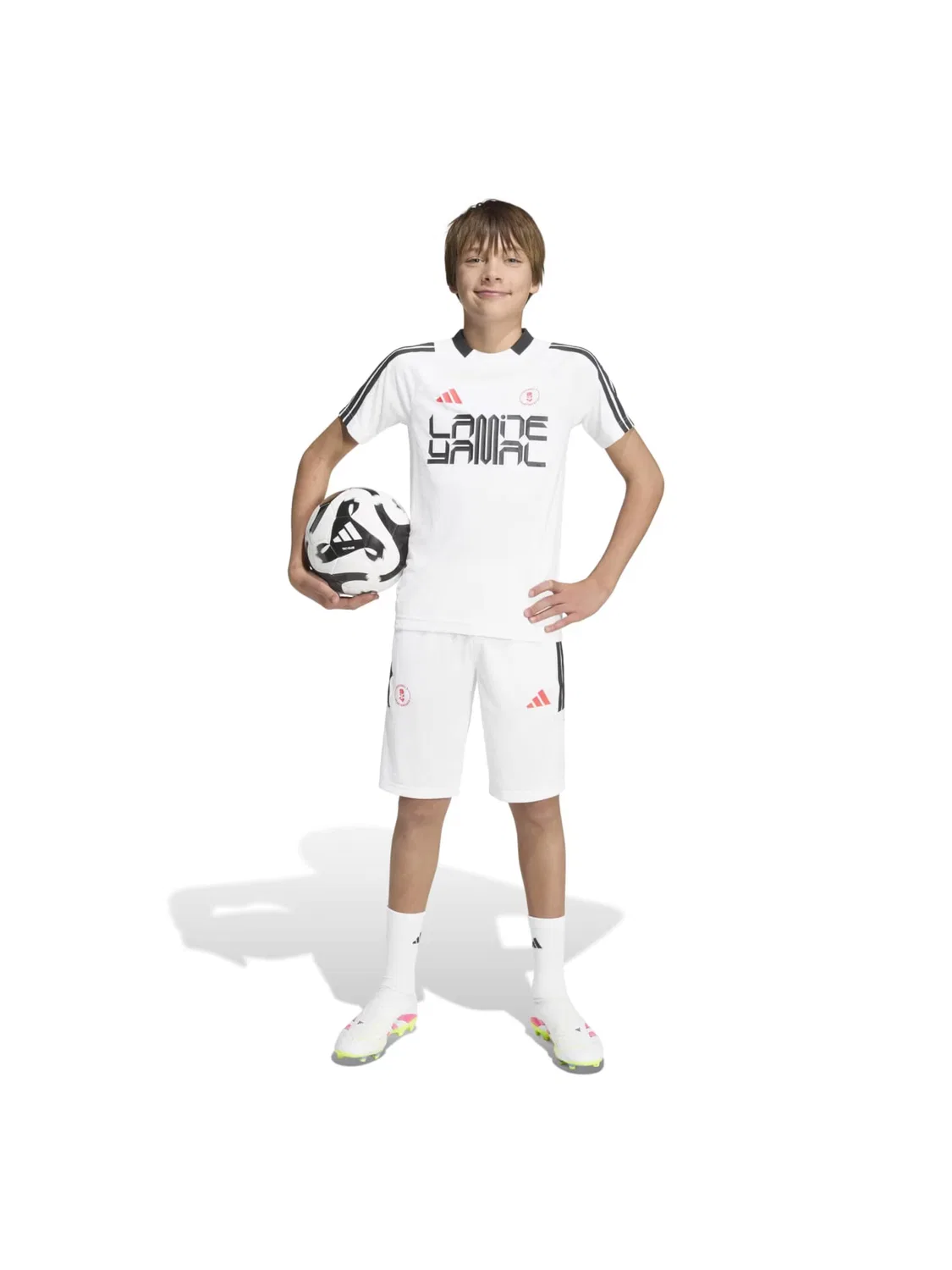 Спортивная футболка Adidas Performance Shirt LY белого цвета — фото 4