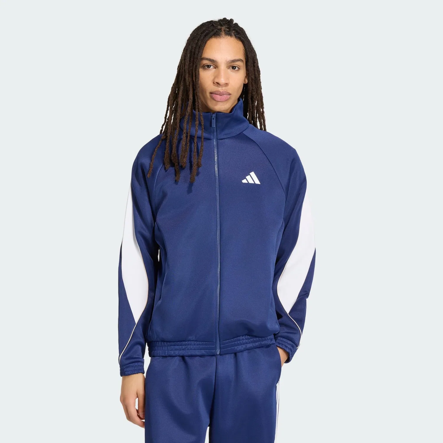 Мужская спортивная куртка с застежкой-молнией Stadium Adidas, Dark Blue