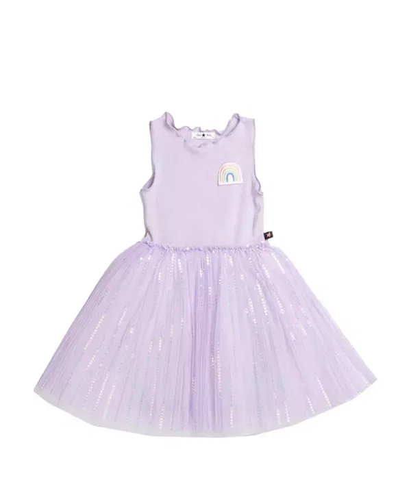 Детское платье-пачка с принтом Chloe Rainbow Tutu Petite Hailey, фиолетовый