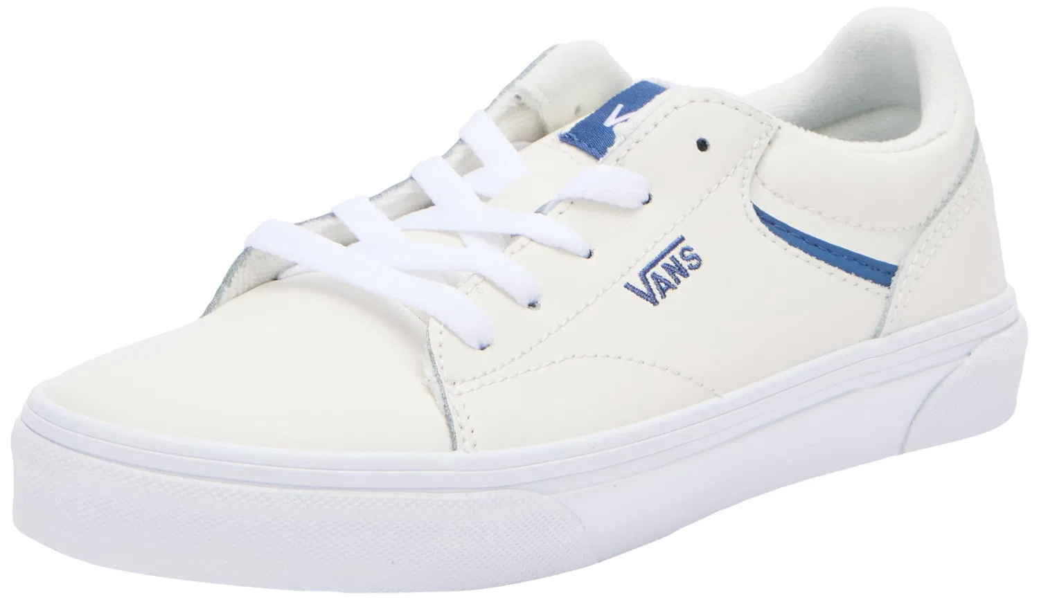 Детские кроссовки для мальчиков ретро-дизайн Seldan Vans, Leather Retro Pop Bijou Blue