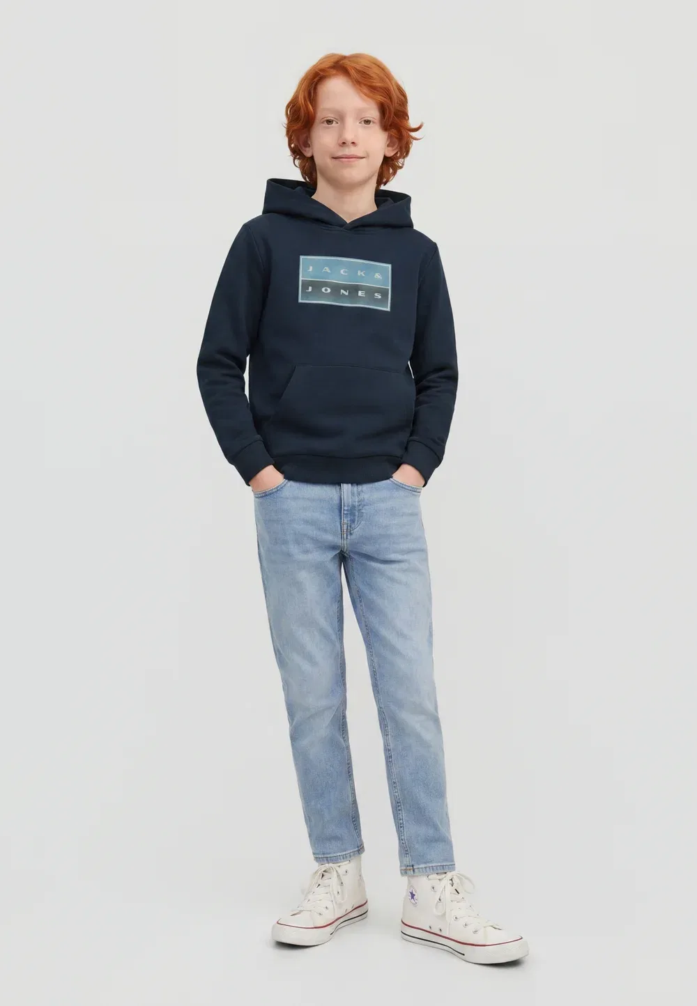 Худи с графическим принтом Jcofusion Jack & Jones Junior, Outer Space