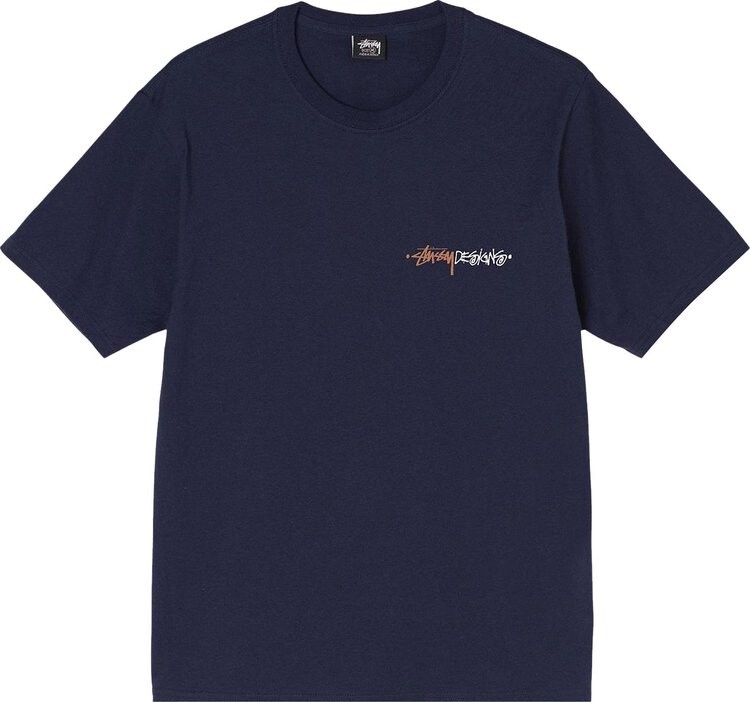 

Футболка Stussy Positive Vibration Tee 'Navy', синий