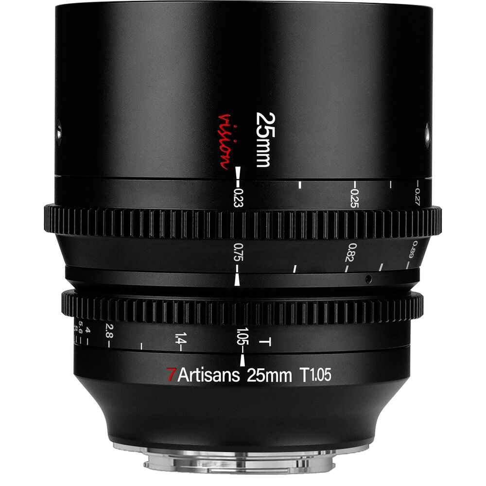 

Кинообъектив 7Artisans 25mm T1.05 Vision Cine Lens, Fujifilm X Mount, черный