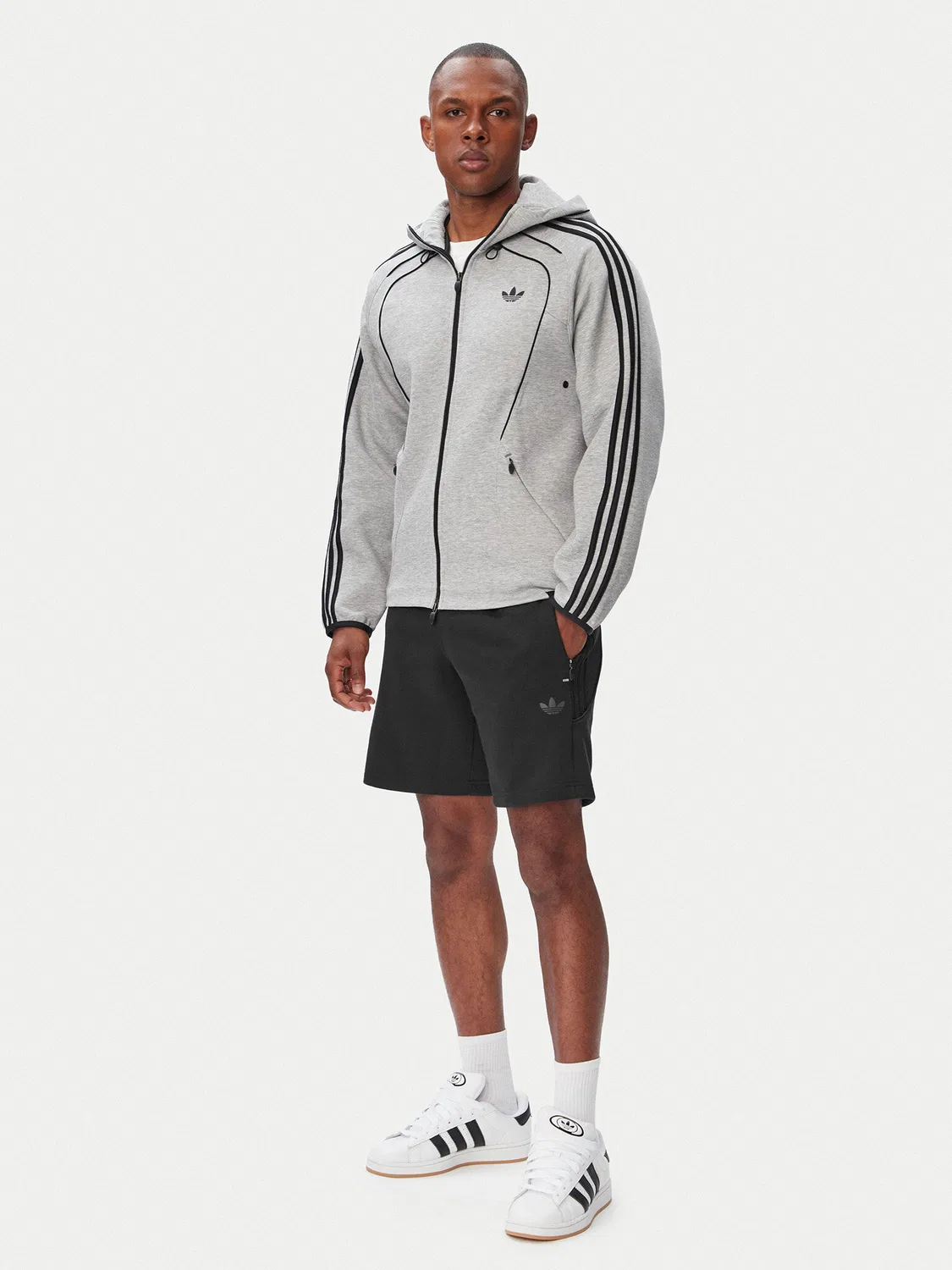 Мужские спортивные шорты стандартного кроя Spacer Teamgeist Cutline Adidas, черный — фото 2