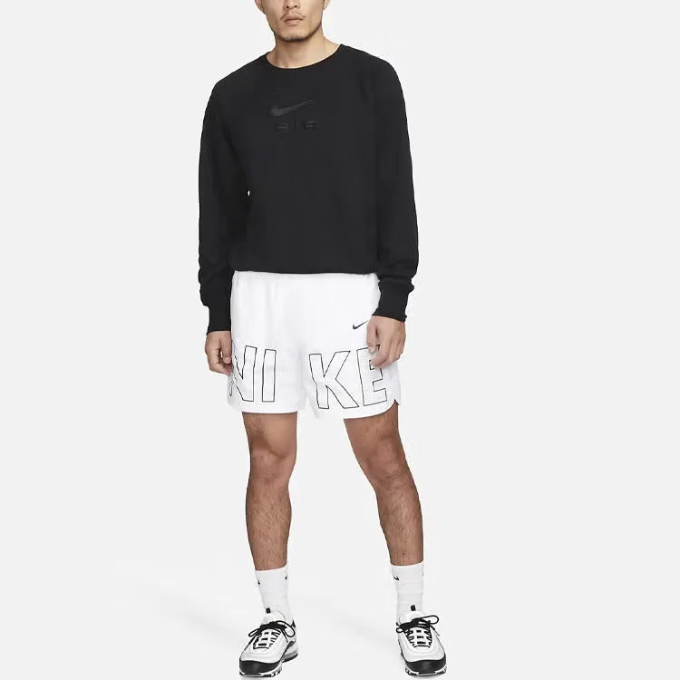 Свитшот с длинным рукавом Air French Terry Crew Nike, черный — фото 3