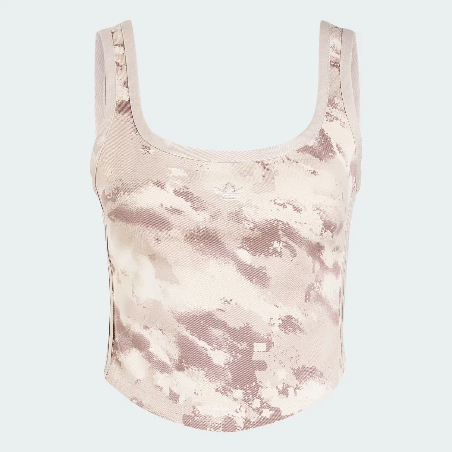 Женская приталенная рубашка с молнией Camo Corset Adidas Originals, мультиколор/wonder beige — фото 4
