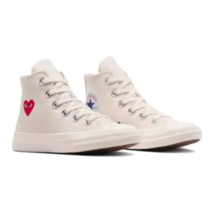 Chuck Taylor All Star 70 Hi Comme Des Garcons PLAY Single Heart Milk PS Converse, красный — фото 4