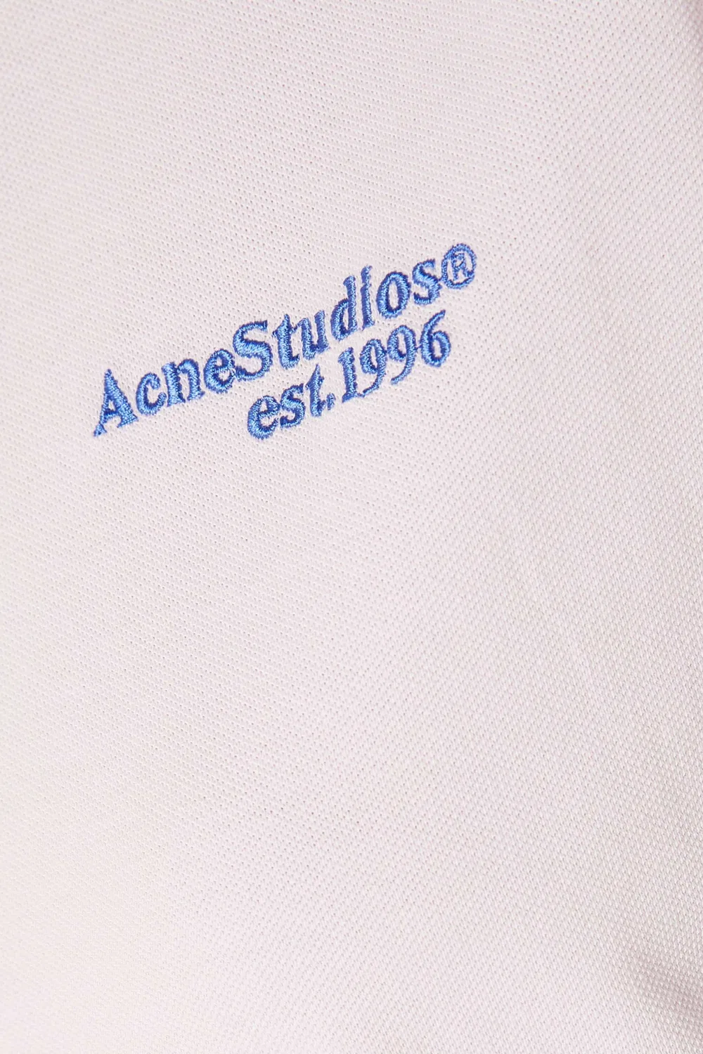 Футболка поло с логотипом Acne Studios — фото 4