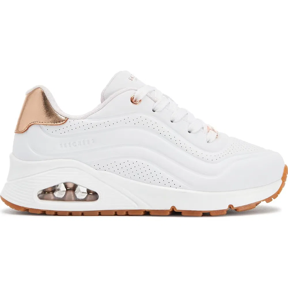 Детские кроссовки Street Uno Skechers, White/Rose Gold — фото 2