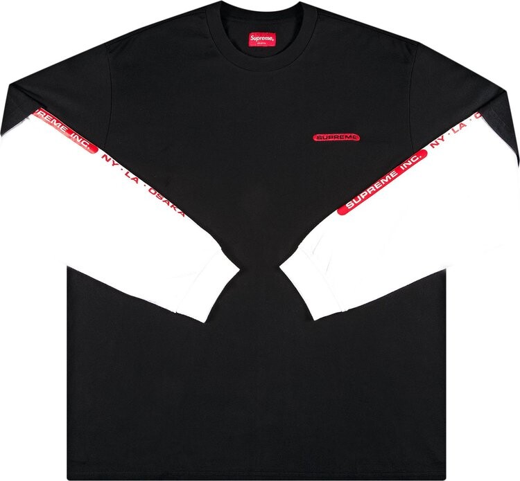 

Лонгслив Supreme Inc. Paneled Long-Sleeve Top 'Black', черный