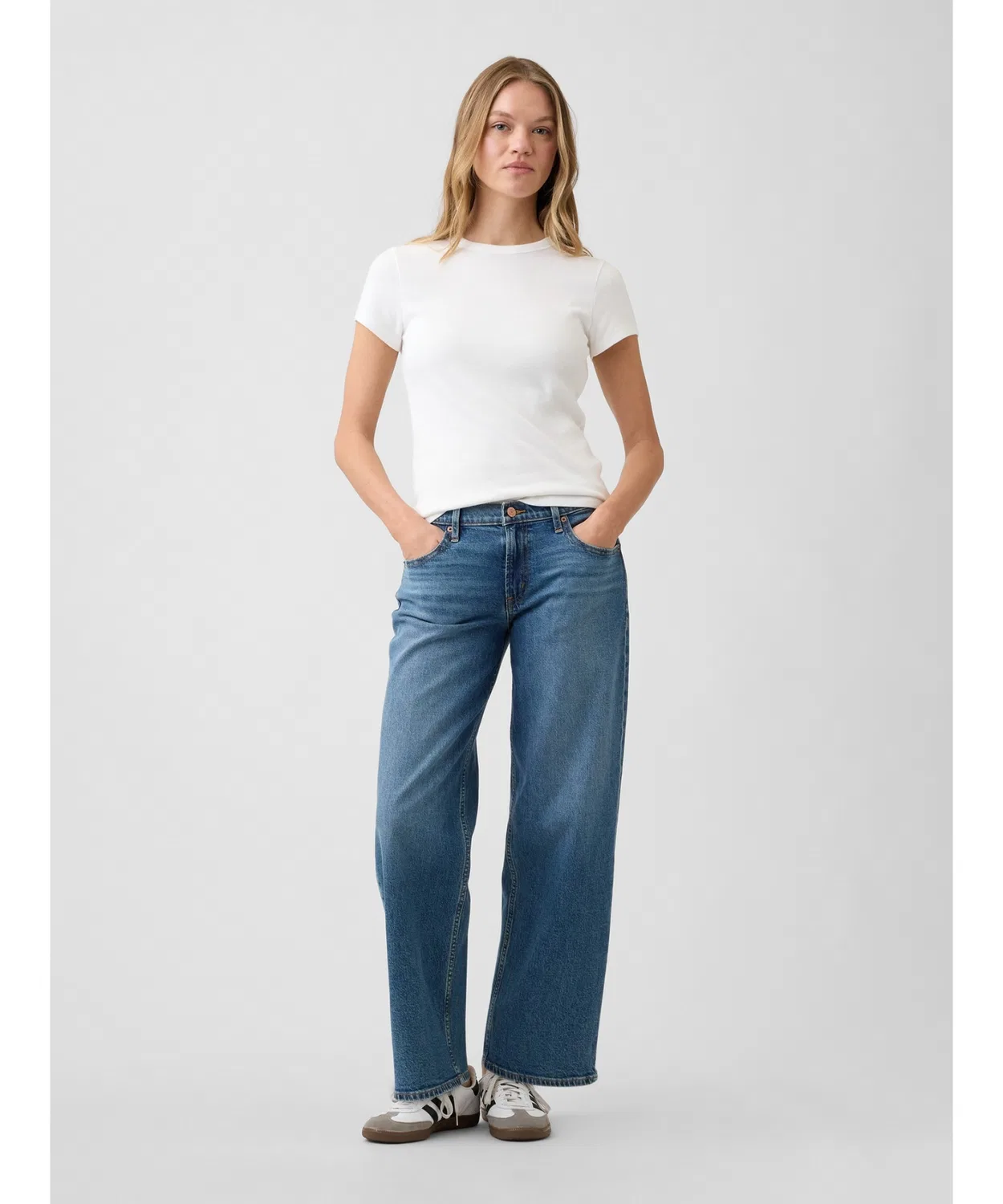 Женские джинсы с низкой посадкой '90s Loose Fit GAP, Indigo Blue
