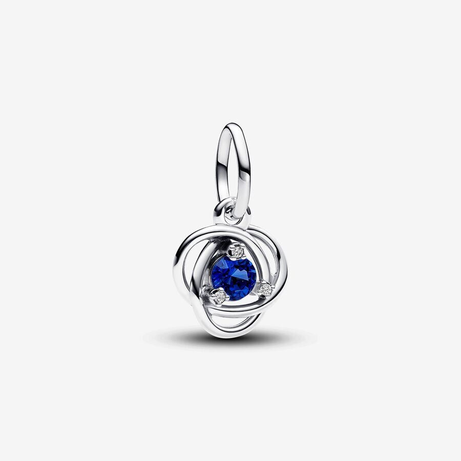 

Шарм Pandora September Blue Eternity Circle Dangle, серебро/синий