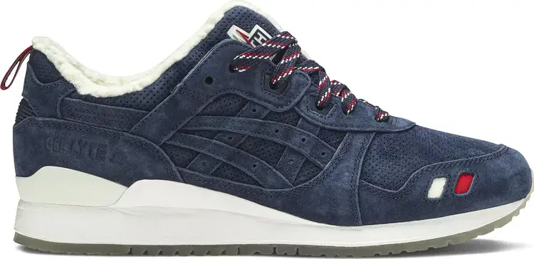 Кроссовки kith x moncler x gel lyte 3 'navy' Asics, синий — фото 2