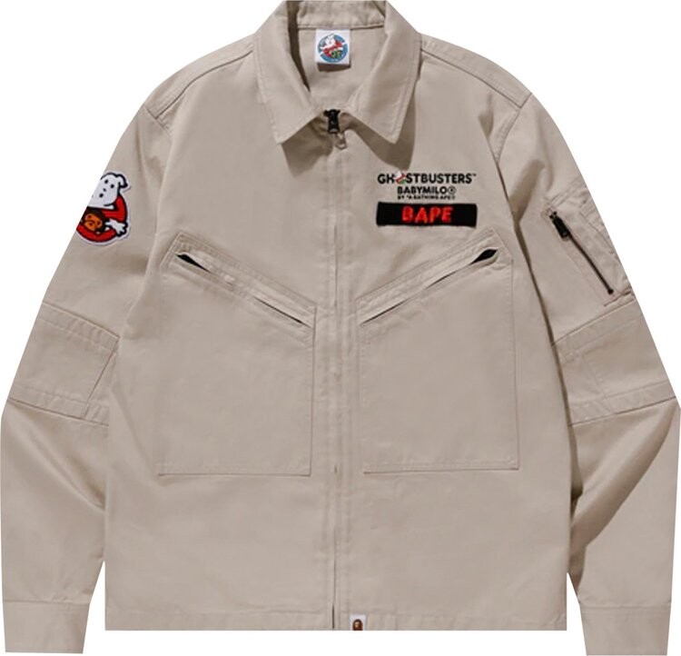 

Рубашка BAPE x Ghostbusters Baby Milo Shirt 'Beige', загар