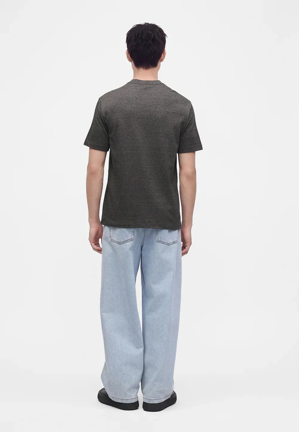 Простая футболка Emporio Armani, Storm Grey Fancy — фото 3