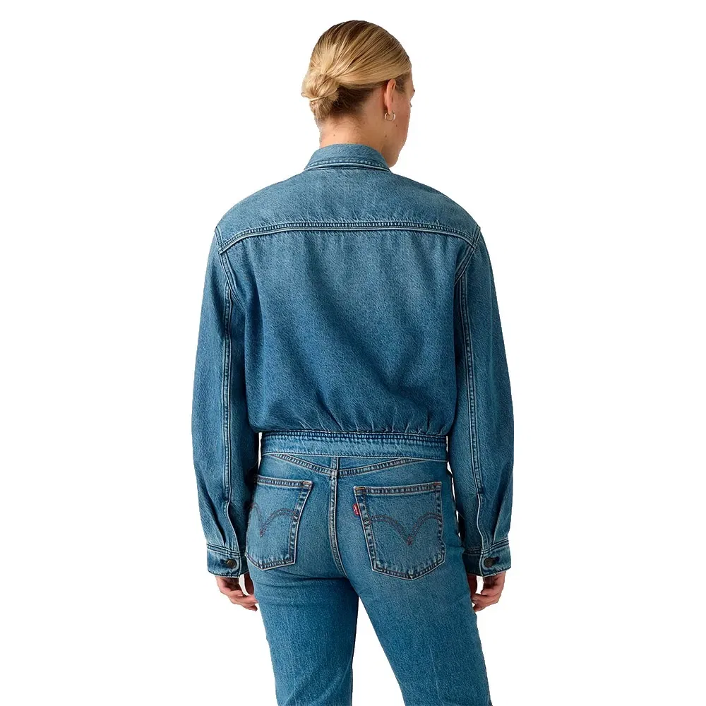Женская джинсовая куртка с вестерн-стежкой Levi's, Blue — фото 2