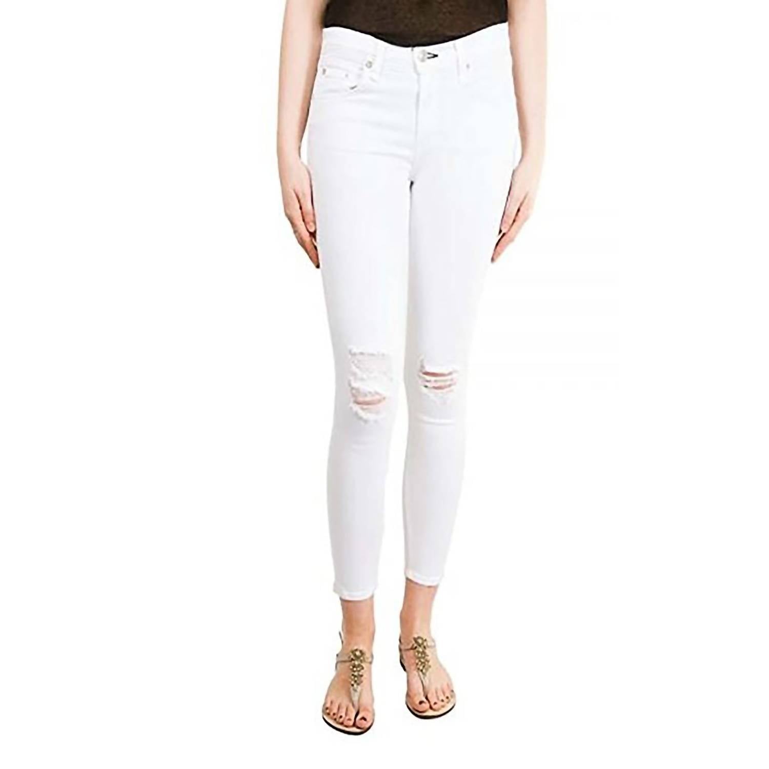 

Укороченные узкие джинсы белого цвета rag & bone