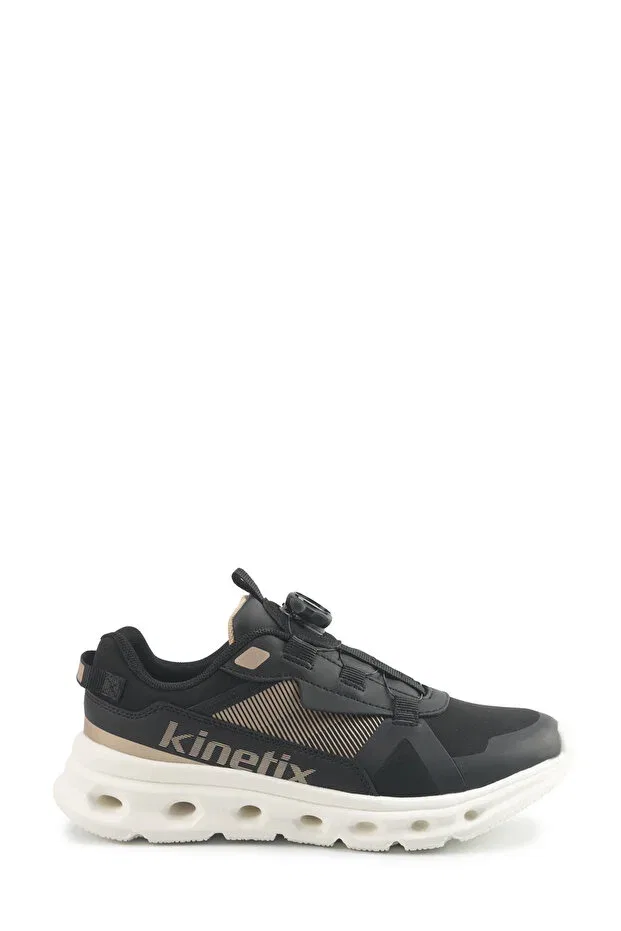Детские спортивные туфли для девочек на шнуровке Kinetix, Black-102024938
