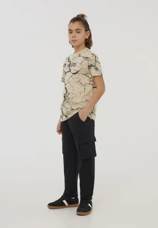 Брюки хлопковые Cargo trousers Terranova, черный
