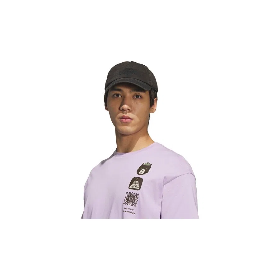 Футболка спортивная с коротким рукавом Terrex Mt Gfx Tee adidas, Фиолетовый — фото 4