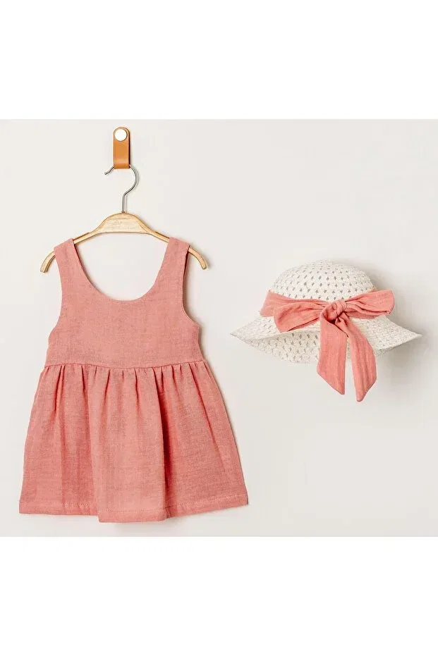 Детское платье для девочек без рукавов Chicsy Baby, Salmon