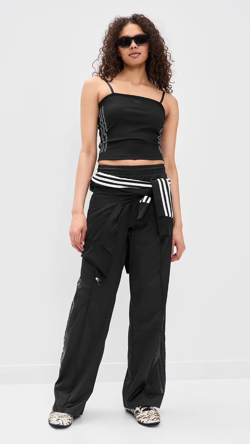 Женский топ-труба Pearl adidas, Black — фото 3