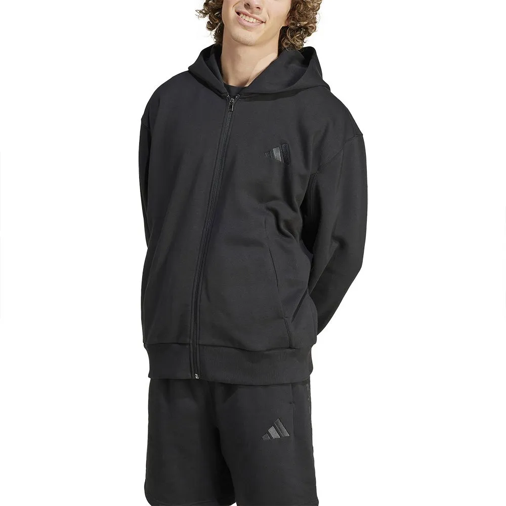 

Толстовка adidas All SZN Fleece full zip, черный