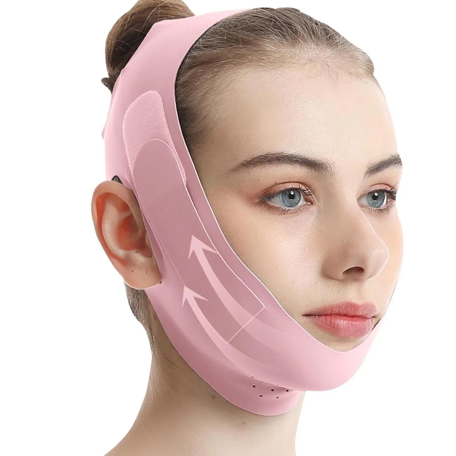 Маска для лица Collagen Face Sculpt Wrap, розовая Generic