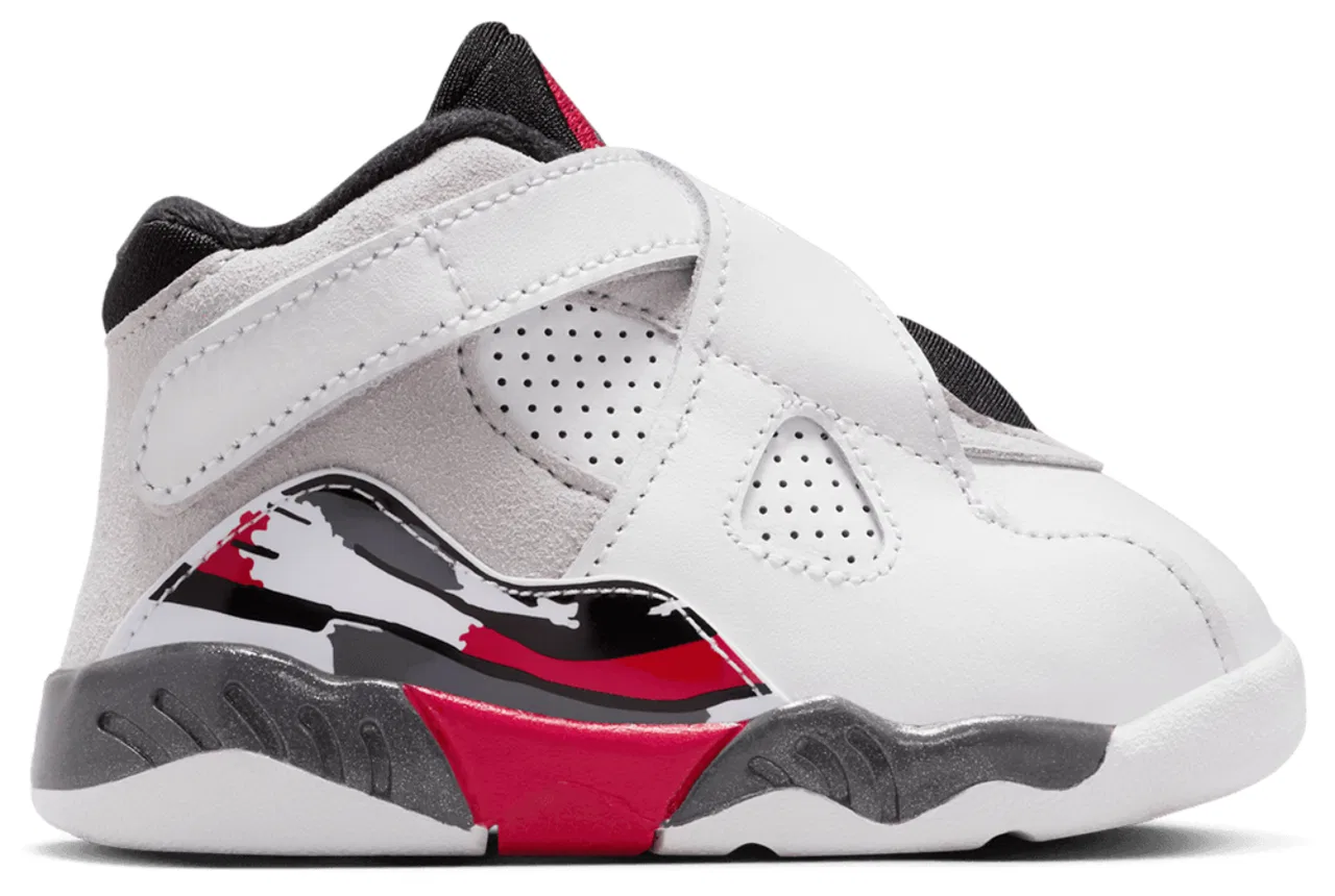 Кроссовки для девочек Retro 8 Jordan, цвет True Red/White/Black