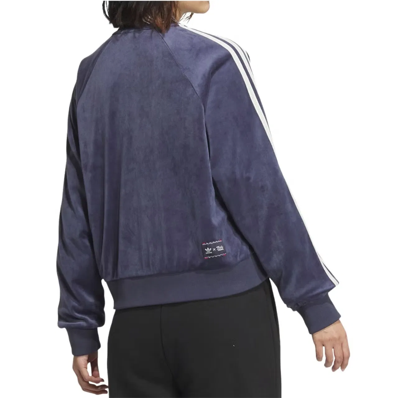 Куртка велюровая укороченная X Feifei Ruan Adidas, розовый — фото 3