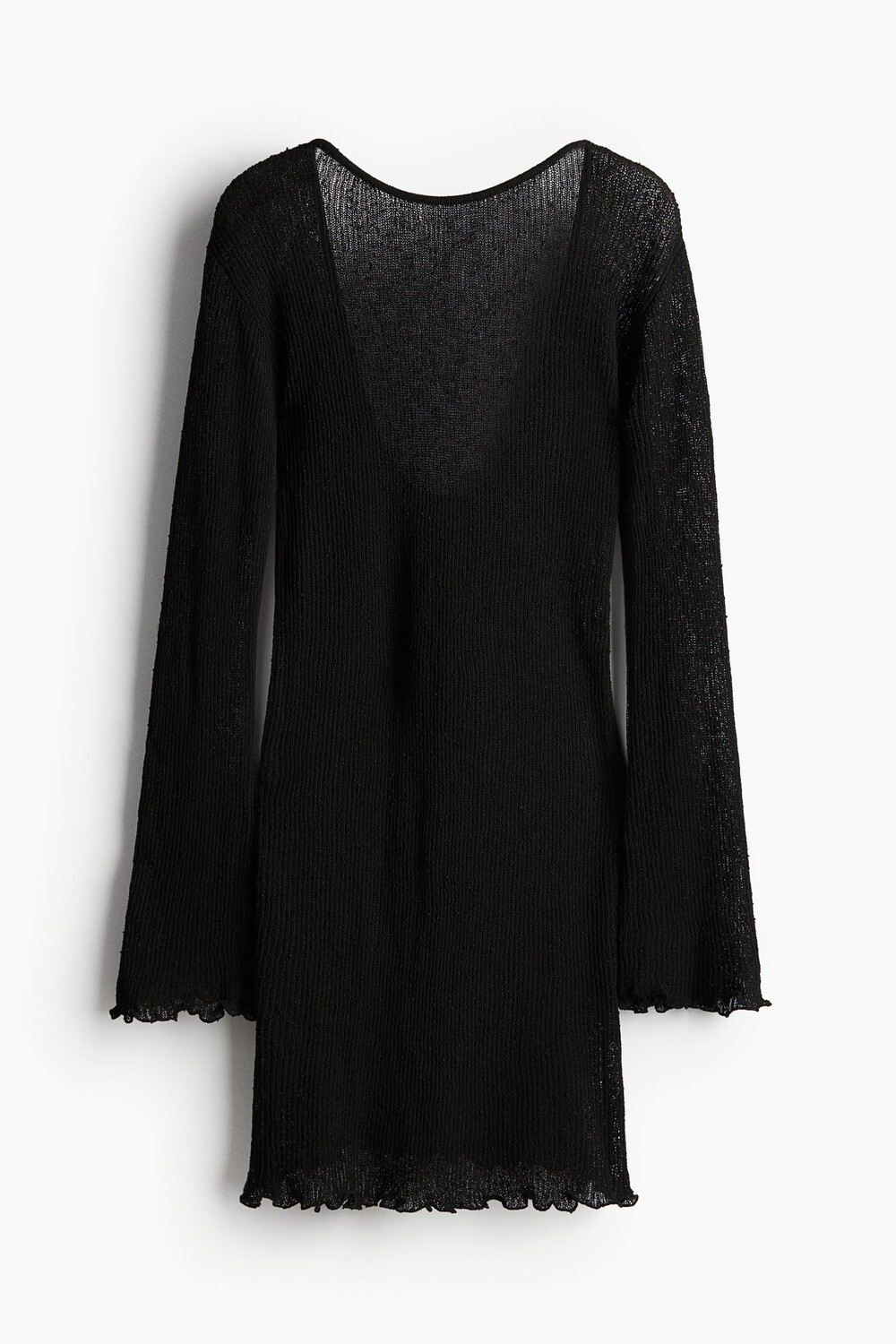 

Платье H&M Knit Low-cut Back, черный